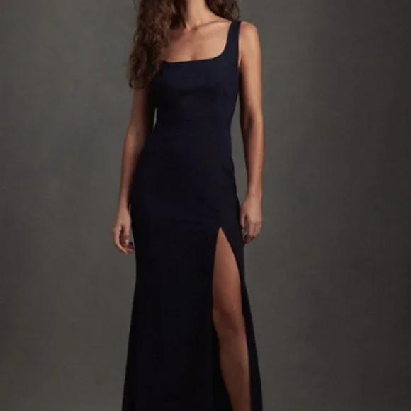 bhldn catarina crepe maxi dress BHLDN Catarina Crepe Maxi Dress in Brown, Brown
